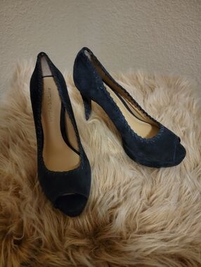 (NEW) ANTONIO MELANI Blue Women's Platform Heels